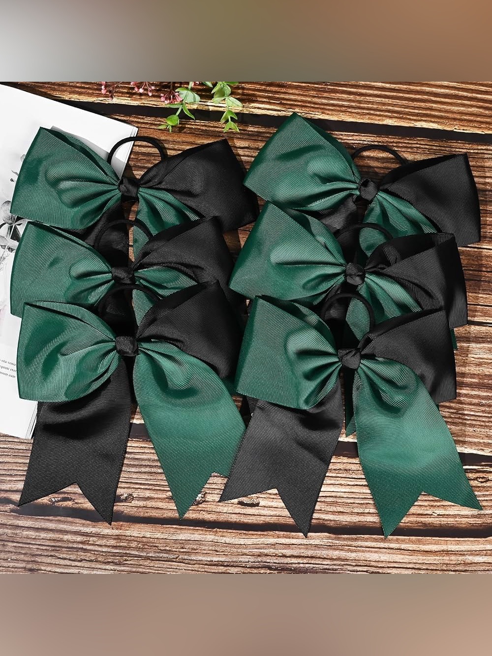 8pc Bows Large Hair Ties